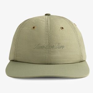 NEW AIME LEON DORE script sport nylon twill 6 panel hat cap laurel oak olive